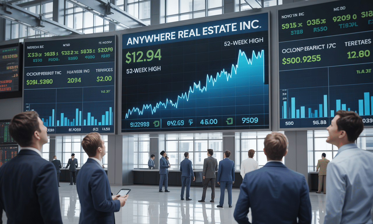 Anywhere Real Estate Inc : l'action culmine à 12,94 $, un record sur 52 semaines découvrez comment l'action d'anywhere real estate inc atteint un sommet historique à 12,94 $, marquant un record sur 52 semaines.