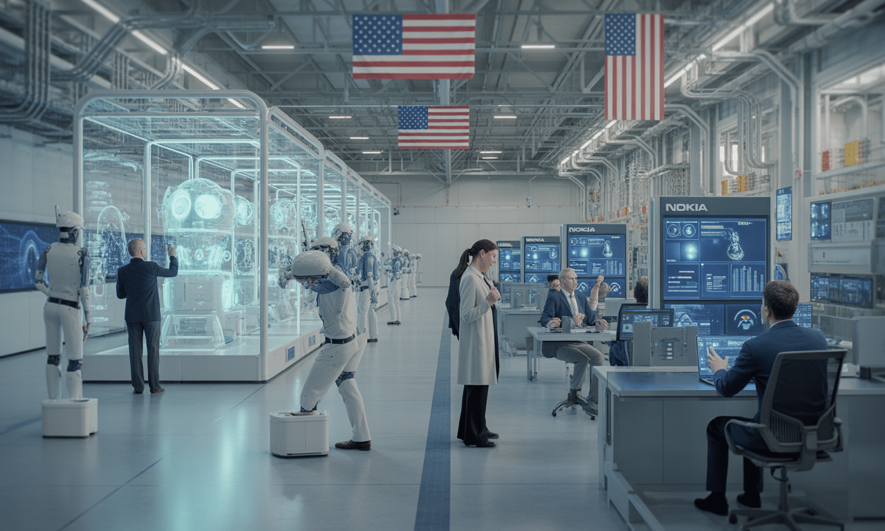 Nokia prévoit d'investir 4 milliards de dollars supplémentaires aux États-Unis pour renforcer la R&D et la fabrication de réseaux prêts pour l'ère de l'IA nokia annonce un investissement supplémentaire de 4 milliards de dollars aux états-unis pour renforcer la recherche, le développement et la fabrication de réseaux adaptés à l'ère de l'intelligence artificielle.