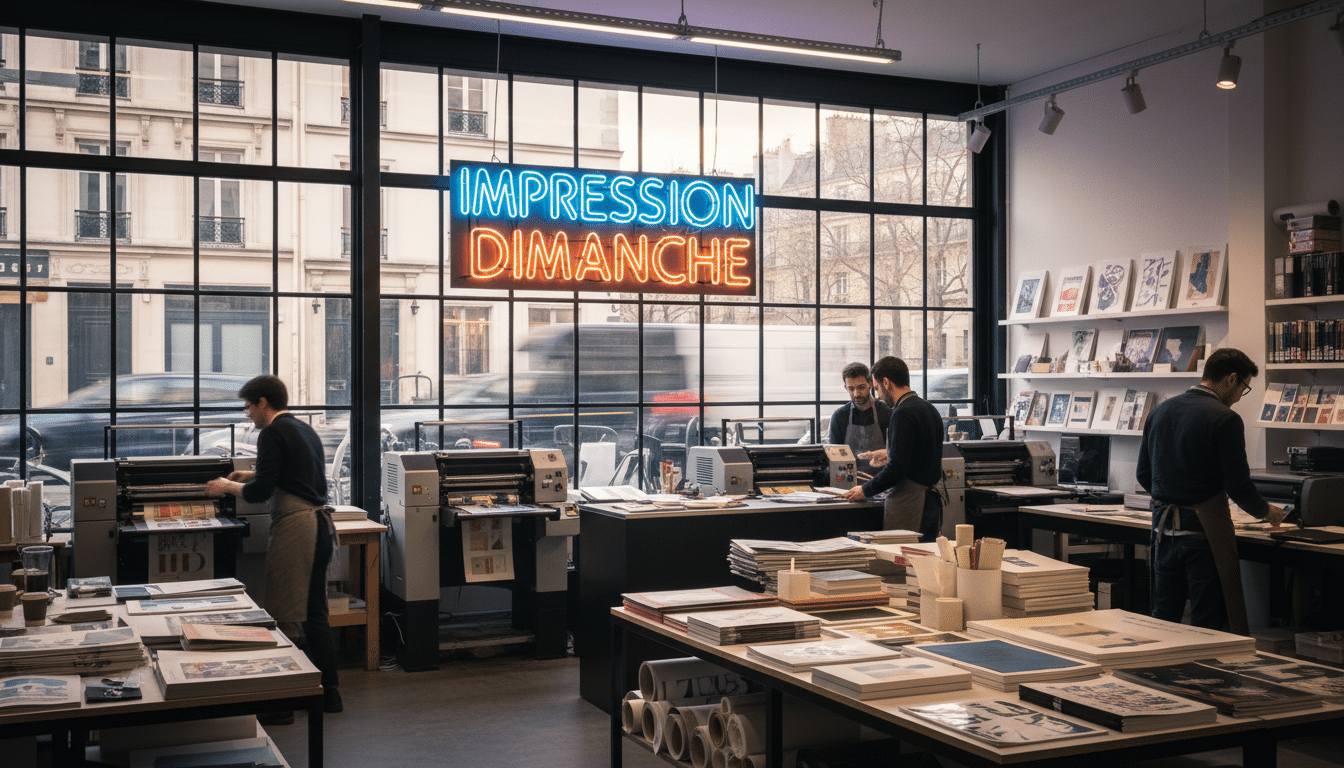 Où trouver une imprimerie ouverte le dimanche en 2025 ? découvrez où trouver une imprimerie ouverte le dimanche en 2025 pour tous vos besoins d'impression urgents, avec horaires et adresses à jour.