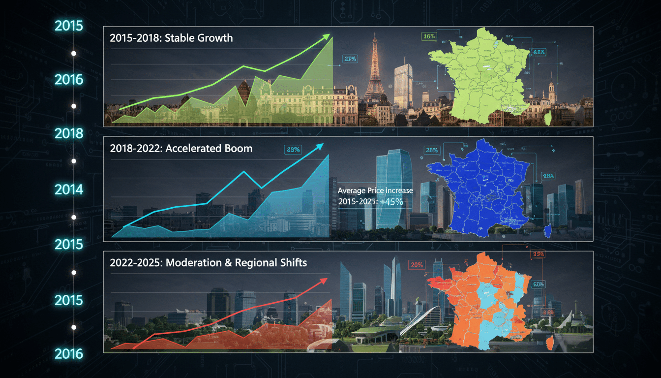 Comment les prix de l’immobilier ont-ils évolué entre 2015 et 2025 ? découvrez l'évolution des prix de l'immobilier entre 2015 et 2025, analyse des tendances, facteurs clés et perspectives du marché immobilier.