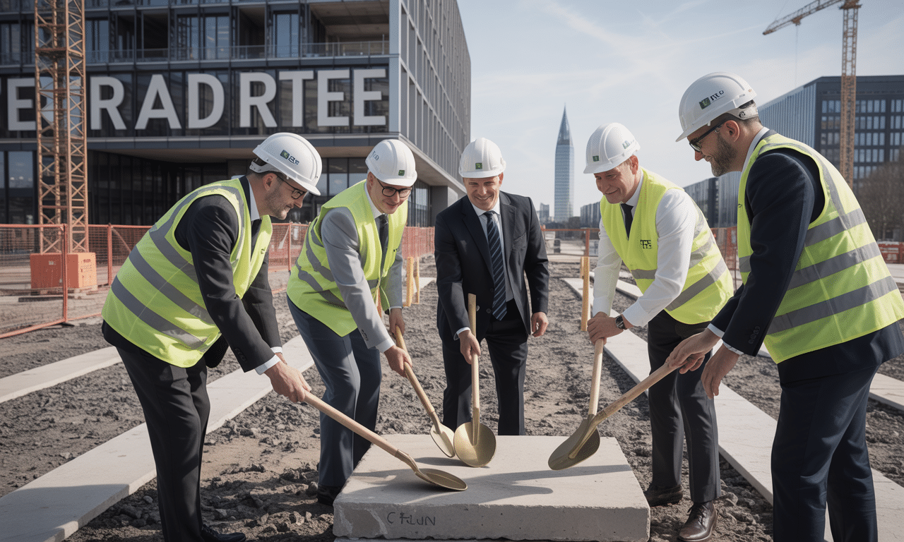 Pose de la première pierre du siège régional de RTE à Lille : partenariat entre RTE, BNP Paribas Real Estate et VINCI Immobilier cérémonie de pose de la première pierre du siège régional de rte à lille, marquant un partenariat stratégique entre rte, bnp paribas real estate et vinci immobilier pour un projet immobilier innovant.