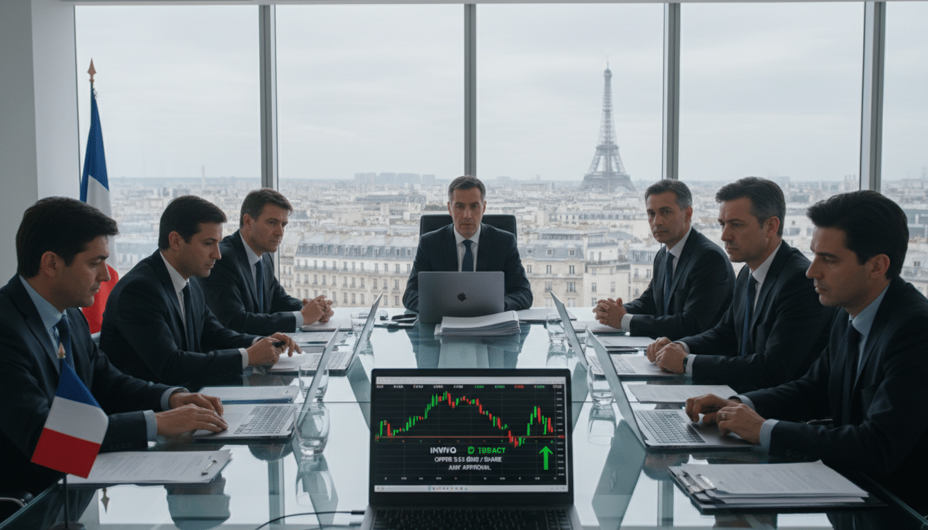 L'AMF approuve l'offre de retrait d'InVivo sur Teract à 3,12 € par action l'amf donne son feu vert à l'offre de retrait d'invivo sur teract au prix de 3,12 € par action, marquant une étape clé pour les actionnaires.