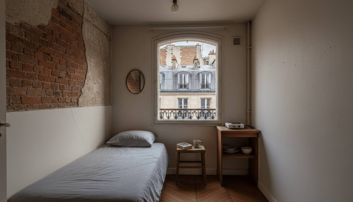 Location à Paris : le choc d’un loyer de 438 euros pour seulement 6 m² dévoilé aux locataires découvrez le choc d'un loyer de 438 euros pour seulement 6 m² à paris, une réalité surprenante pour de nombreux locataires. analyse et explications sur le marché immobilier parisien.