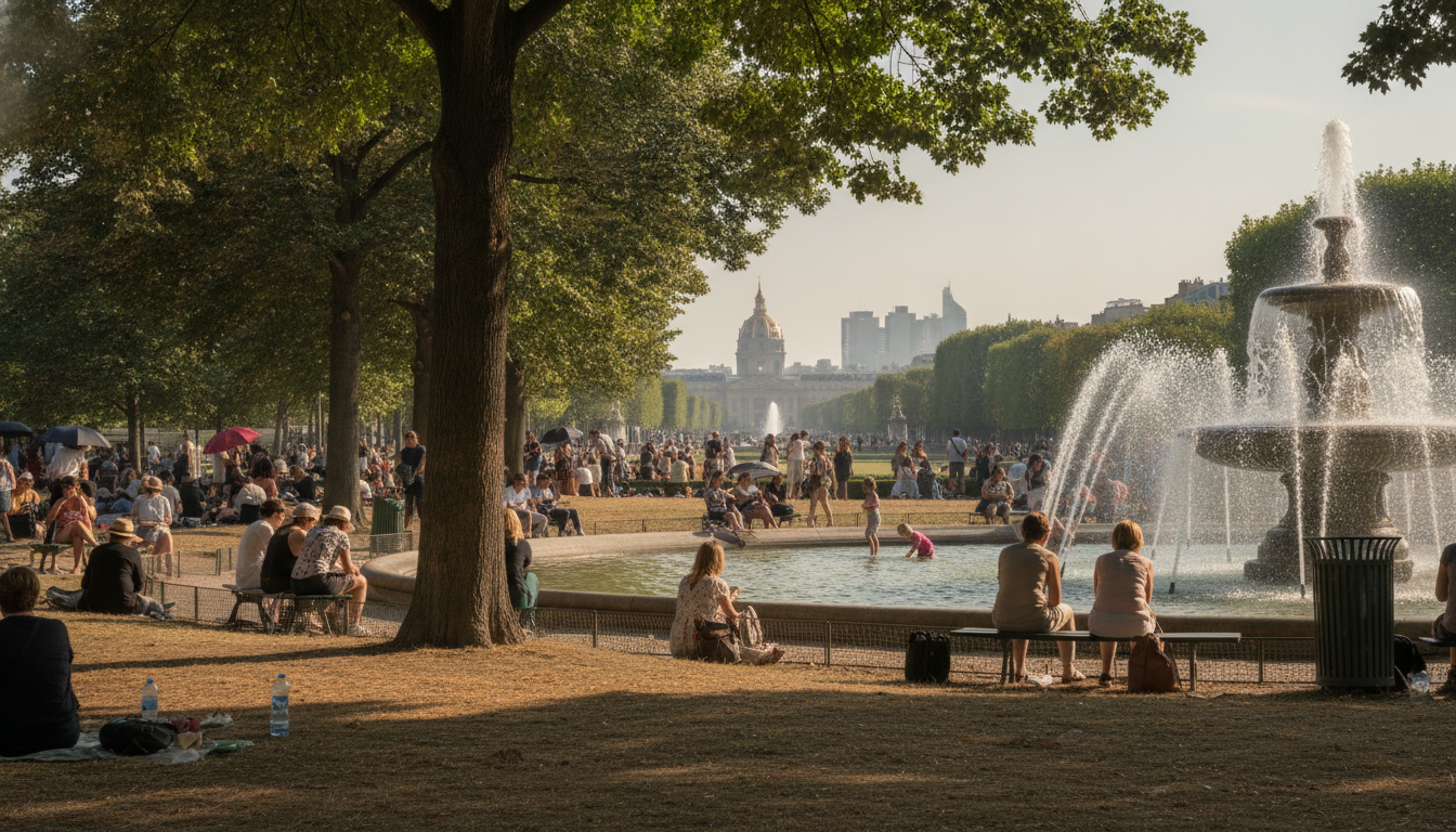 Canicule en direct : fermeture anticipée des parcs parisiens avant l'arrivée des orages et le rafraîchissement attendu suivez en direct la canicule à paris avec la fermeture anticipée des parcs avant l'arrivée des orages et un rafraîchissement imminent pour soulager la chaleur.
