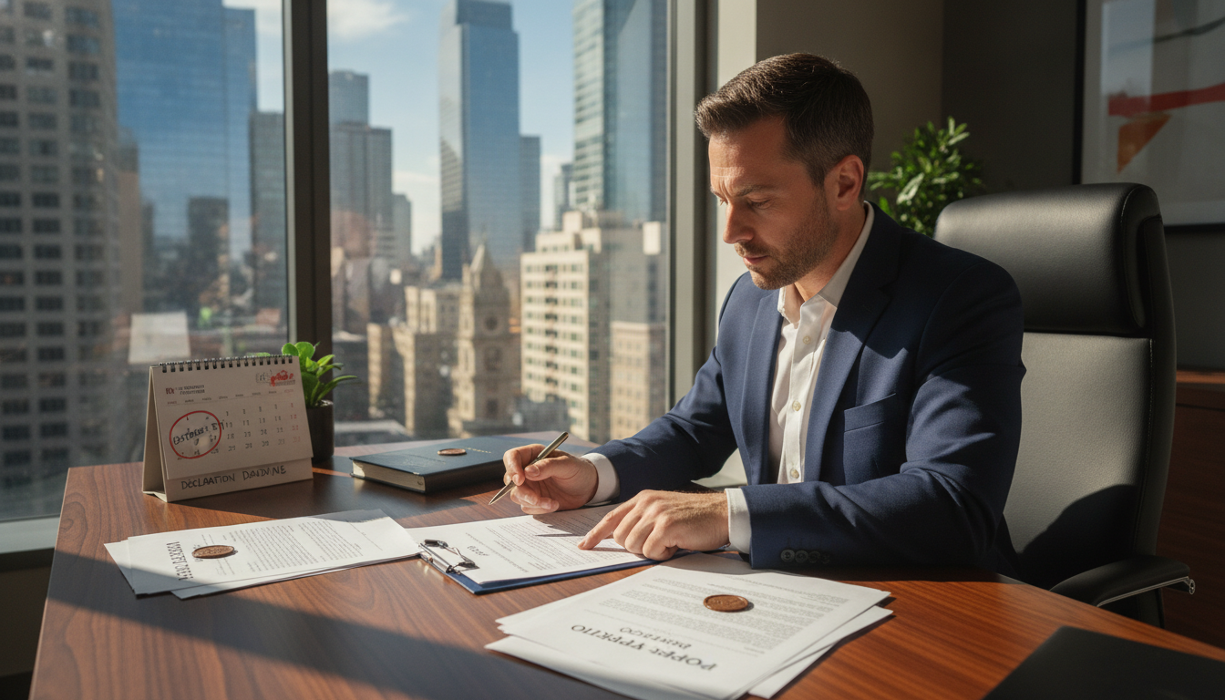 Déclaration des biens immobiliers : ne manquez pas la date butoir ! déclarez vos biens immobiliers avant la date butoir pour éviter toute pénalité. retrouvez toutes les informations essentielles pour une déclaration réussie et dans les délais.
