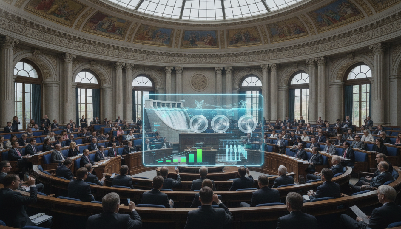Le Parlement vote une loi pour dynamiser les investissements dans les infrastructures hydroélectriques le parlement adopte une nouvelle loi visant à stimuler les investissements dans les infrastructures hydroélectriques pour favoriser le développement durable et renforcer la production d'énergie verte.