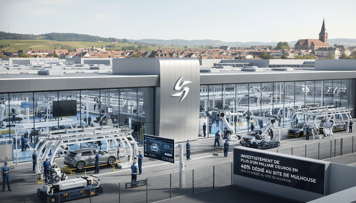 Stellantis engage plus d’un milliard d’euros en France, avec 40 % dédiés au site de Mulhouse stellantis investit plus d'un milliard d'euros en france, consacrant 40 % de cette somme au développement du site de mulhouse pour renforcer sa production et son innovation.