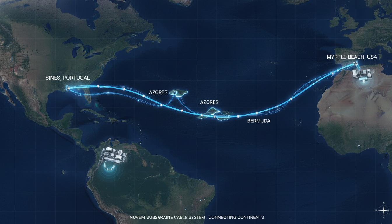 Découvrez Nuvem : le réseau sous-marin de 7 000 km qui connecte le Portugal aux États-Unis explorez nuvem, le réseau de câble sous-marin de 7 000 km reliant le portugal aux états-unis, offrant une connectivité rapide et fiable entre les deux continents.