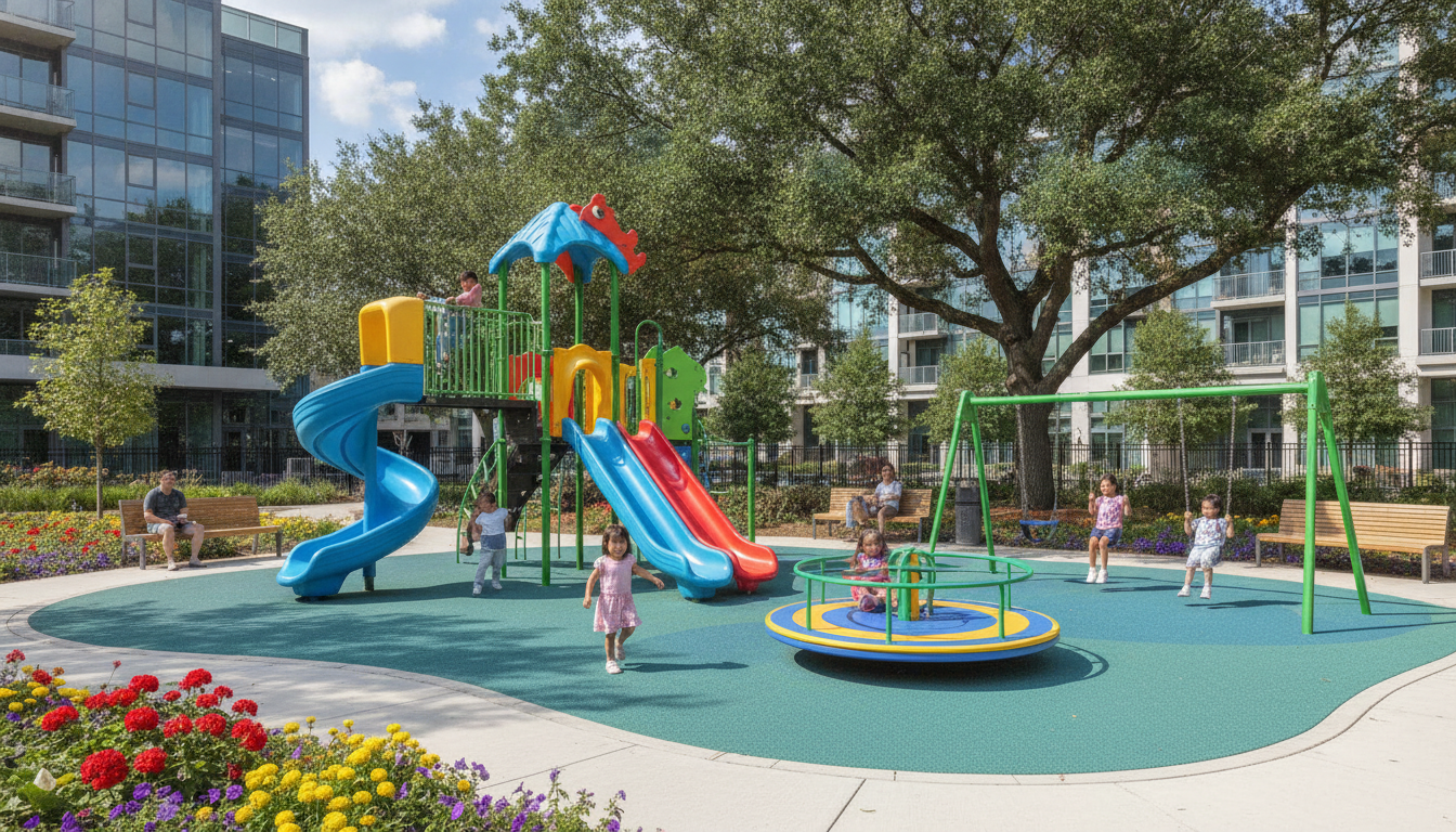 Le Montat inaugure une nouvelle aire de jeux dédiée aux enfants découvrez la nouvelle aire de jeux inaugurée au montat, un espace ludique et sécurisé dédié aux enfants pour des moments de détente et de plaisir en famille.