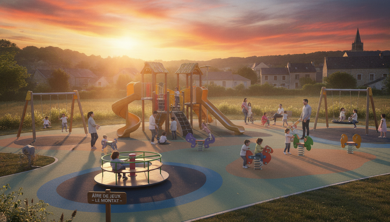 Le Montat inaugure une nouvelle aire de jeux dédiée aux enfants le montat inaugure une nouvelle aire de jeux moderne et sécurisée, spécialement conçue pour le plaisir et la sécurité des enfants.
