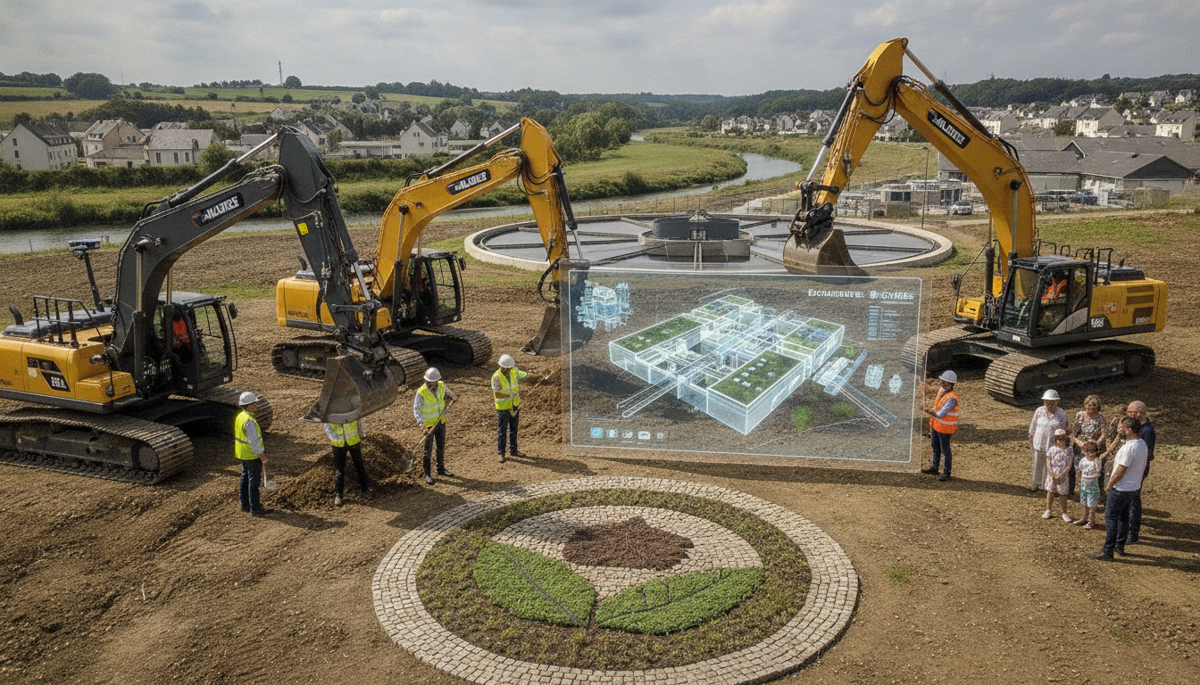 À Coutances, lancement crucial des travaux pour la station d’épuration nouvelle génération à coutances, début des travaux essentiels pour la nouvelle station d’épuration, un projet innovant pour améliorer le traitement des eaux et préserver l’environnement local.