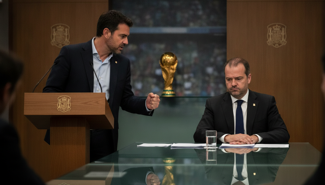 Tebas exige la démission d'Infantino malgré l'abandon du projet controversé de vente des droits de la Coupe du Monde malgré l'abandon du projet controversé de vente des droits de la coupe du monde, tebas exige la démission d'infantino, soulignant les tensions persistantes au sein du football international.