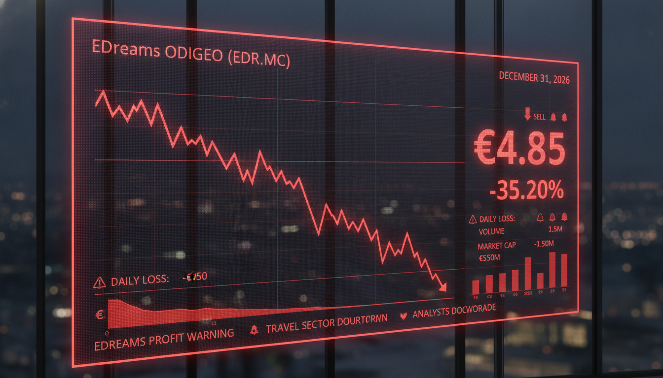 EDreams ODIGEO dévisse suite à des résultats trimestriels décevants edreams odigeo en baisse après des résultats trimestriels décevants, impactant la confiance des investisseurs et le cours de l'action.