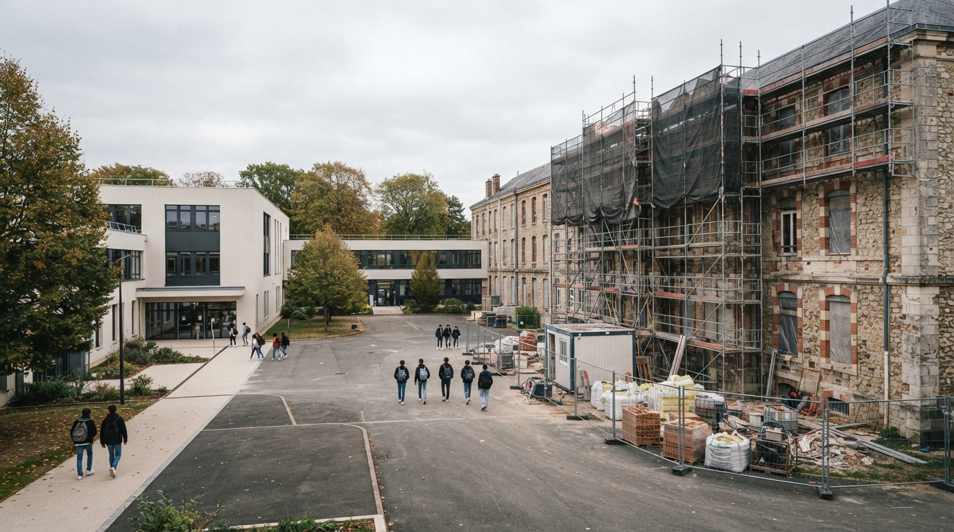 Lycées des Yvelines : chantiers achevés, retards persistants et points noirs, le bilan du plan d’urgence dans les lycées des yvelines, le plan d’urgence a permis d’achever plusieurs chantiers, mais retards persistants et points noirs demeurent.