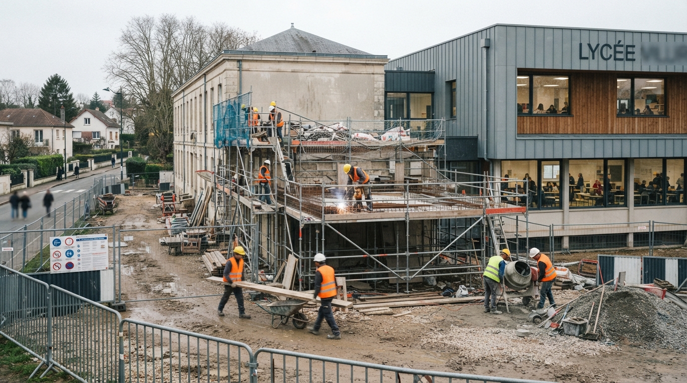 Lycées des Yvelines : chantiers achevés, retards persistants et points noirs, le bilan du plan d’urgence dans les lycées des yvelines, le plan d’urgence a permis d’achever certains chantiers, mais des retards et des points noirs persistent.